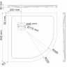 Поддон для душа WASSERKRAFT NEIME 19T01 90x90