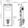 Система инсталляции для унитазов WASSERKRAFT SALM 27TLT.010.ME.WH.RG02